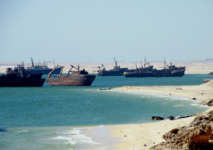 Image of a ships graveyard in Nouadhibou, Mauritania. Image by slosada/Flickr